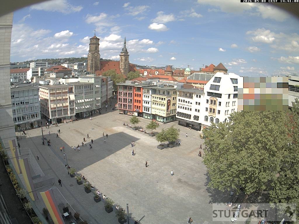 Archiv Foto Webcam Stuttgart: Marktplatz