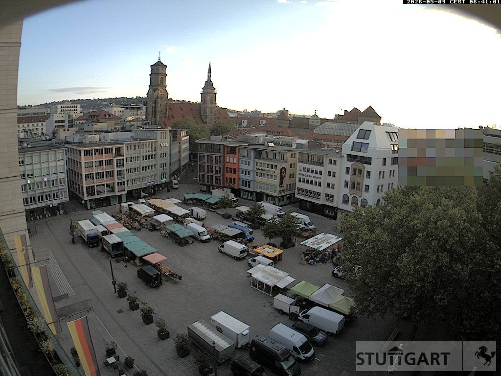 Archiv Foto Webcam Stuttgart: Marktplatz