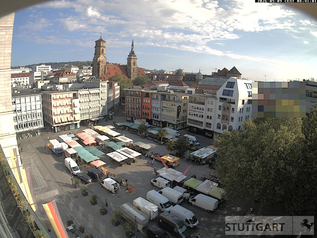 Archiv Foto Webcam Stuttgart: Marktplatz