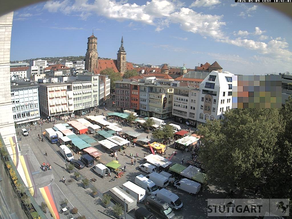 Archiv Foto Webcam Stuttgart: Marktplatz