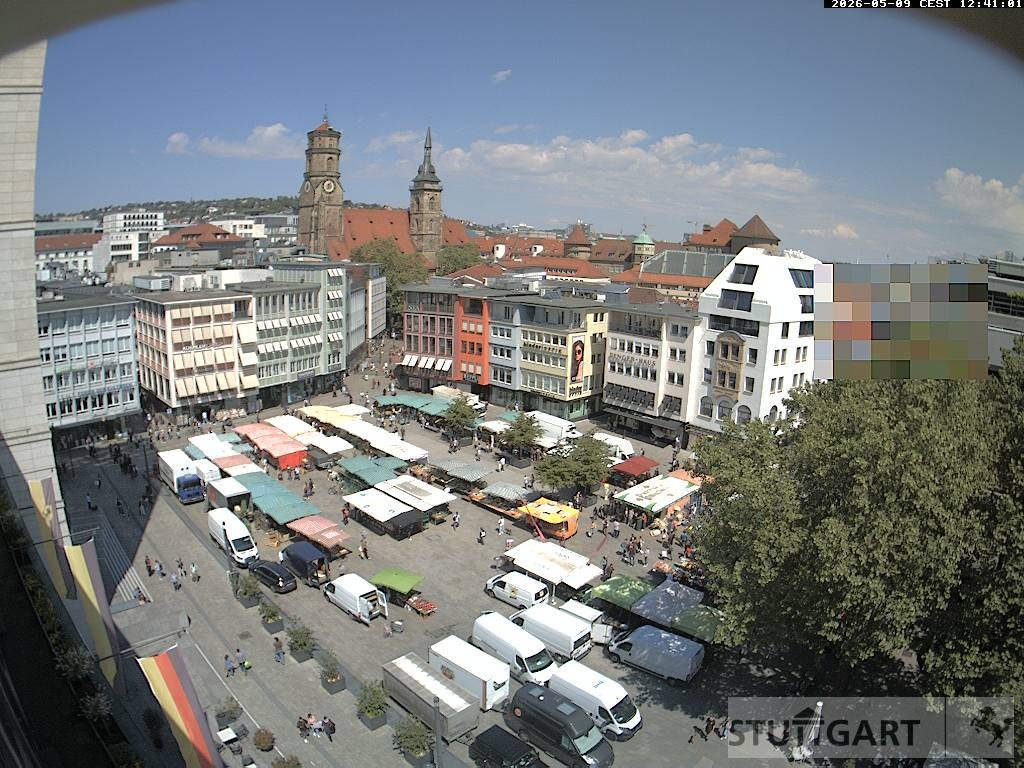 Archiv Foto Webcam Stuttgart: Marktplatz