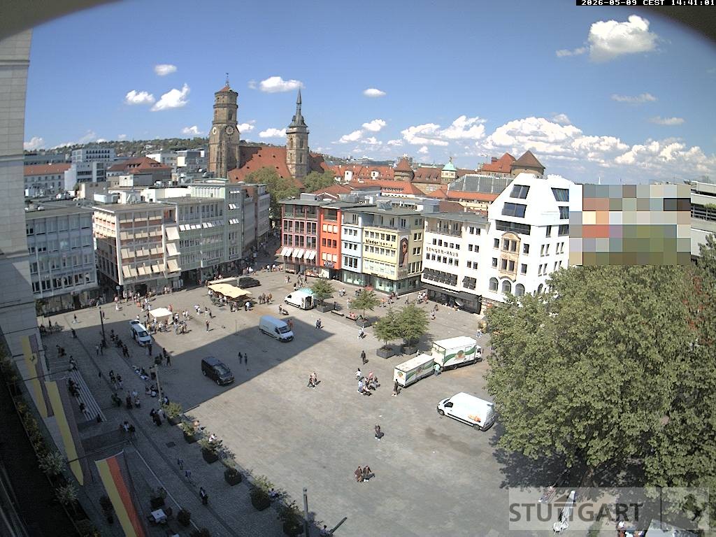Archiv Foto Webcam Stuttgart: Marktplatz