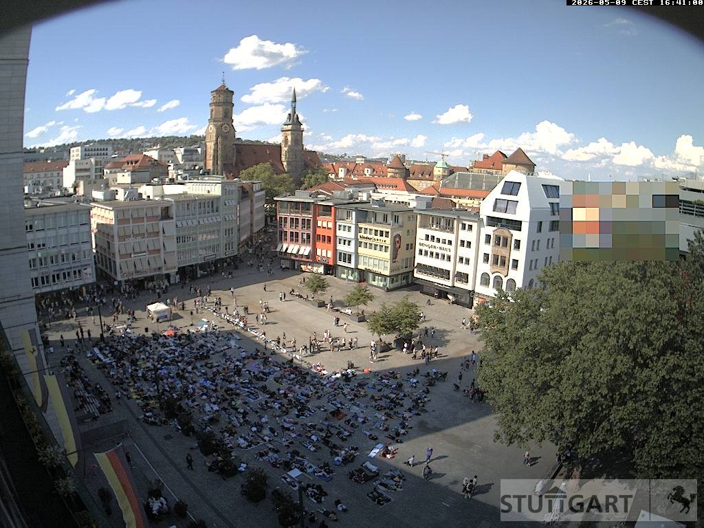 Archiv Foto Webcam Stuttgart: Marktplatz