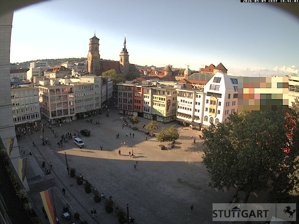Archiv Foto Webcam Stuttgart: Marktplatz