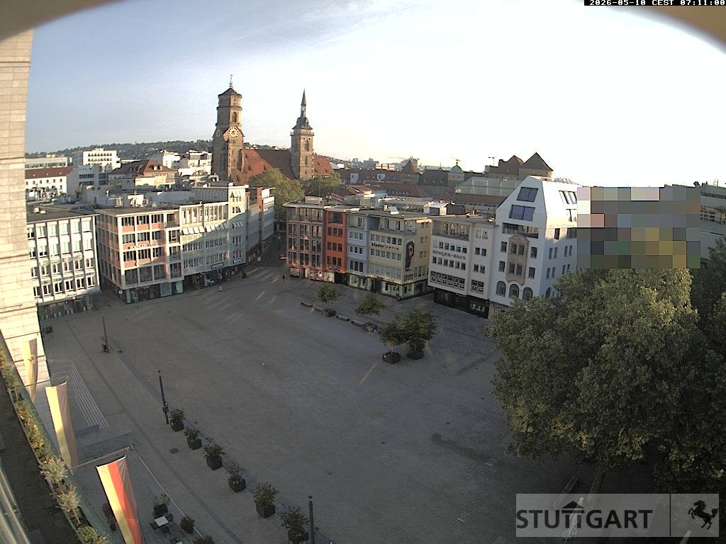 Archiv Foto Webcam Stuttgart: Marktplatz