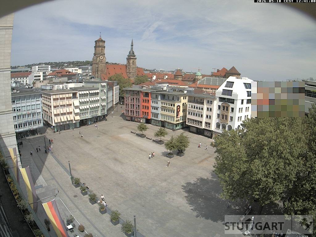 Archiv Foto Webcam Stuttgart: Marktplatz