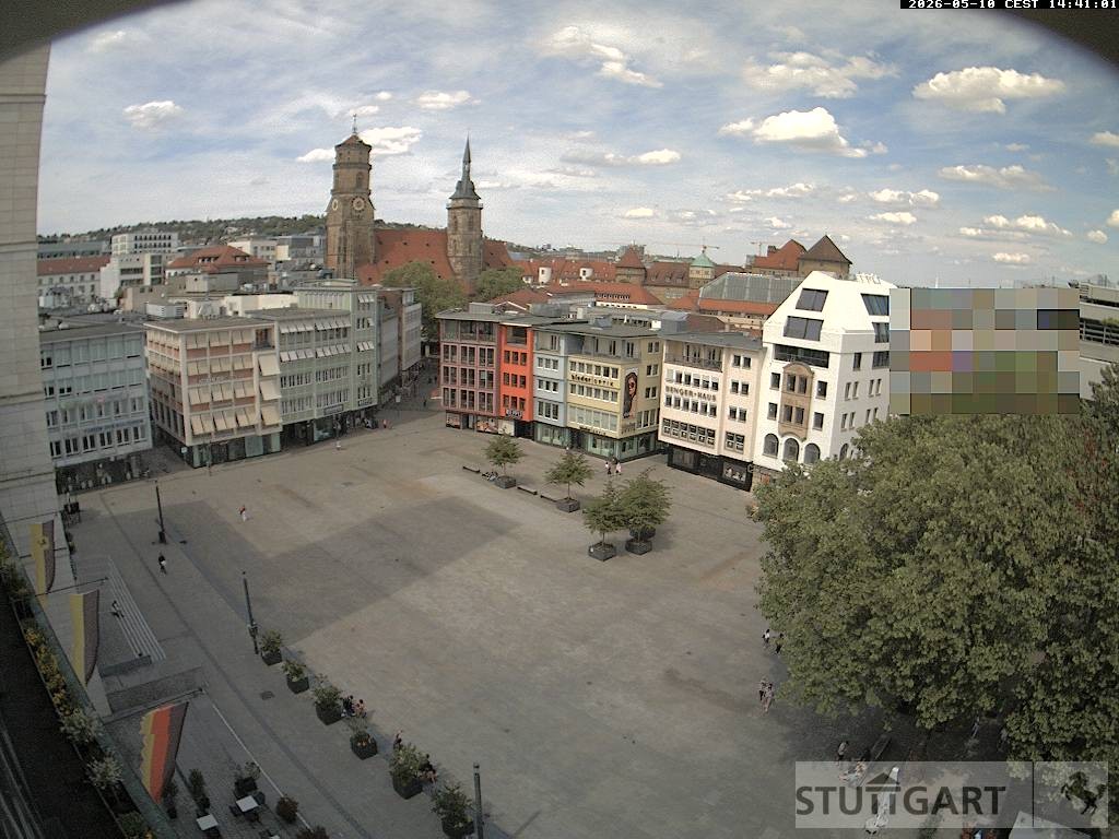 Archiv Foto Webcam Stuttgart: Marktplatz