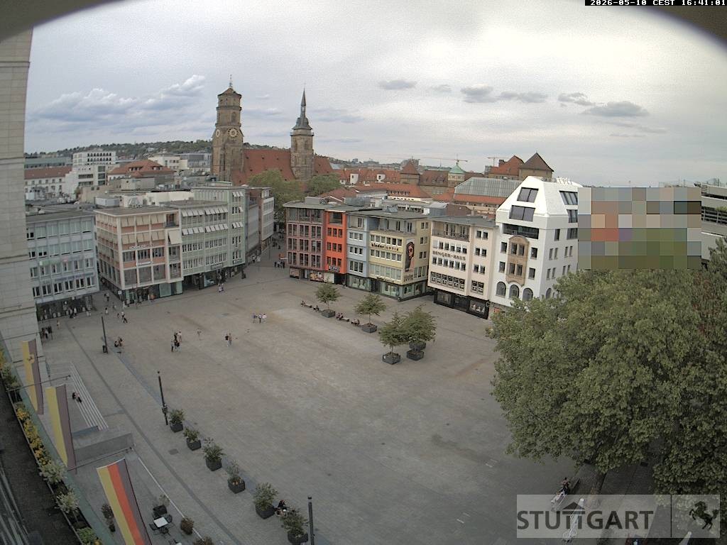 Archiv Foto Webcam Stuttgart: Marktplatz