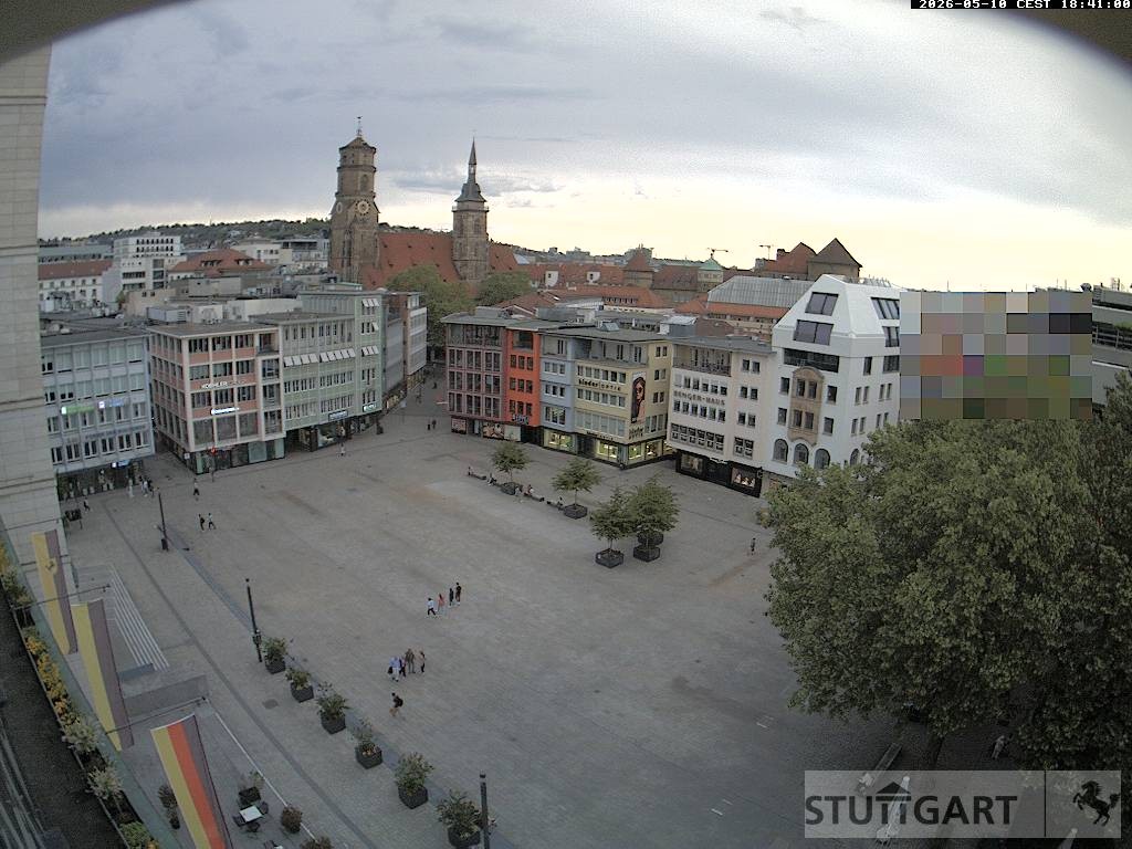 Archiv Foto Webcam Stuttgart: Marktplatz