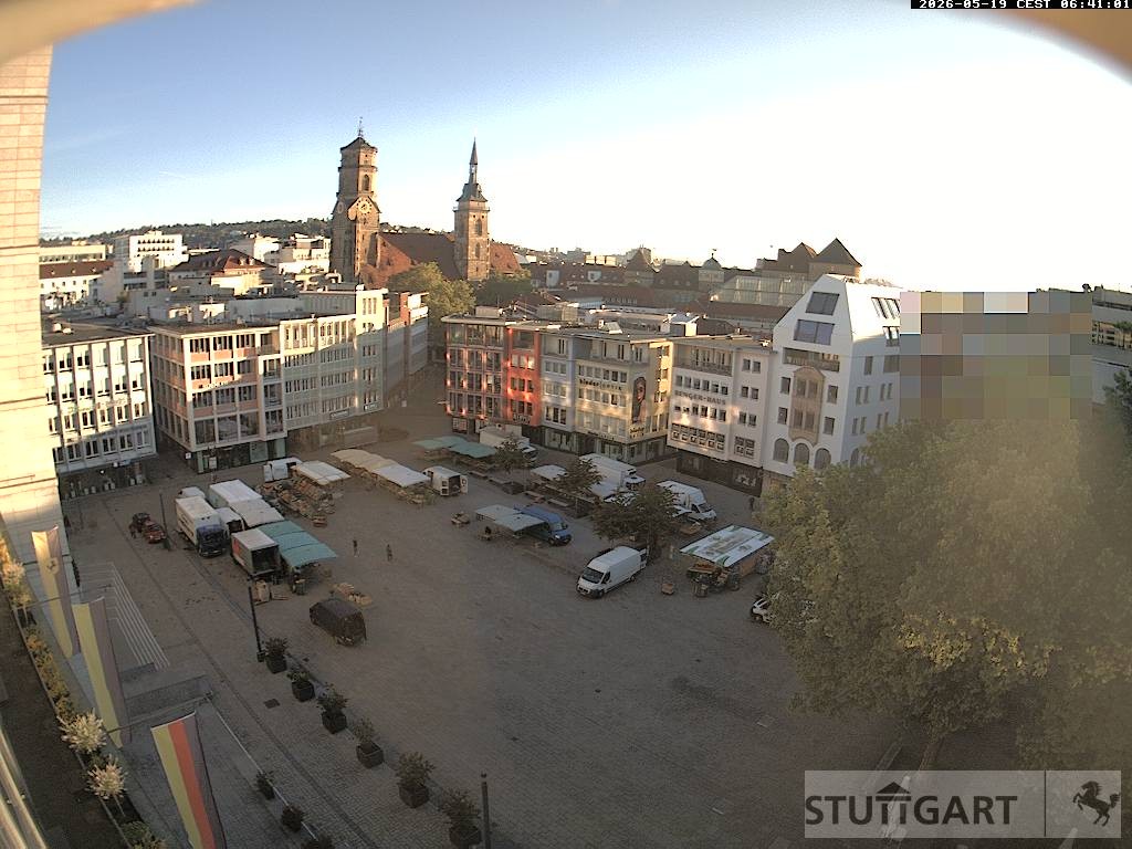 Archiv Foto Webcam Stuttgart: Marktplatz