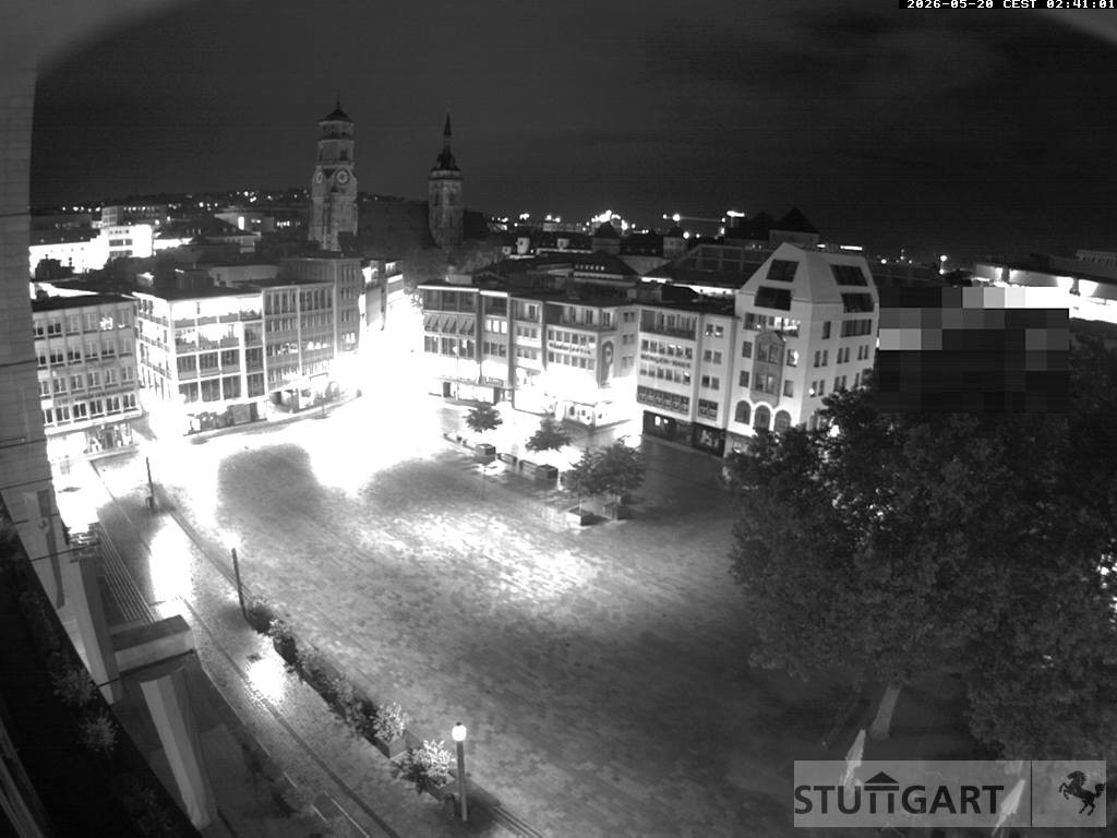 Archiv Foto Webcam Stuttgart: Marktplatz