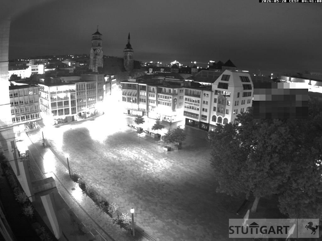 Archiv Foto Webcam Stuttgart: Marktplatz