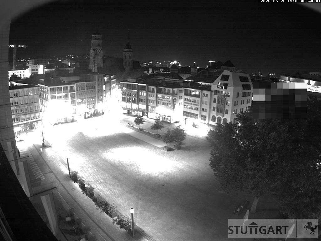 Archived image Webcam Stuttgart at the Market Square