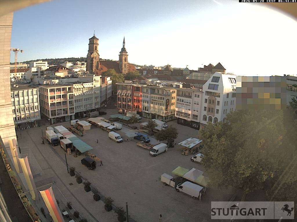 Archiv Foto Webcam Stuttgart: Marktplatz