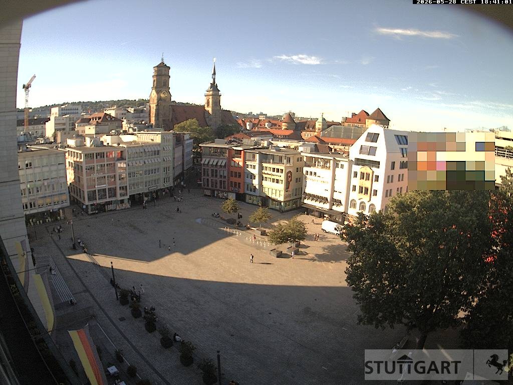 Archiv Foto Webcam Stuttgart: Marktplatz