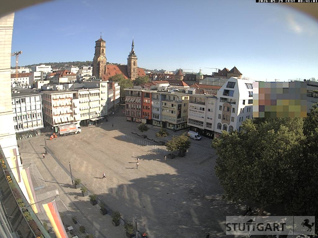 Archiv Foto Webcam Stuttgart: Marktplatz