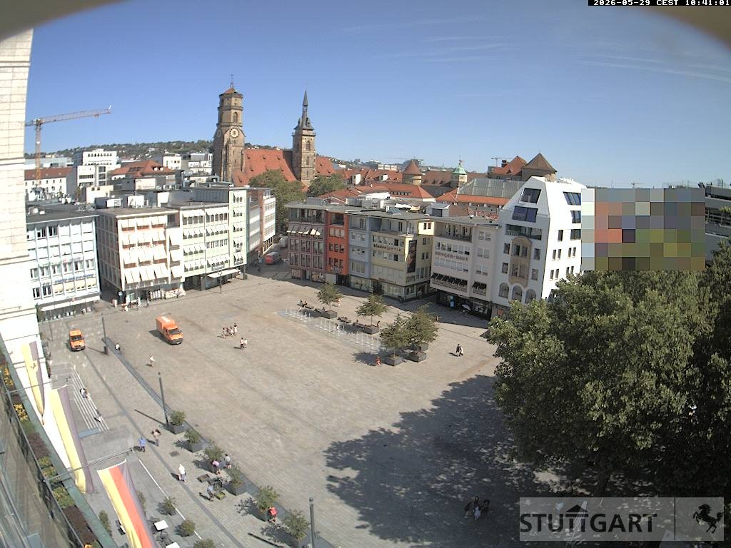 Archiv Foto Webcam Stuttgart: Marktplatz
