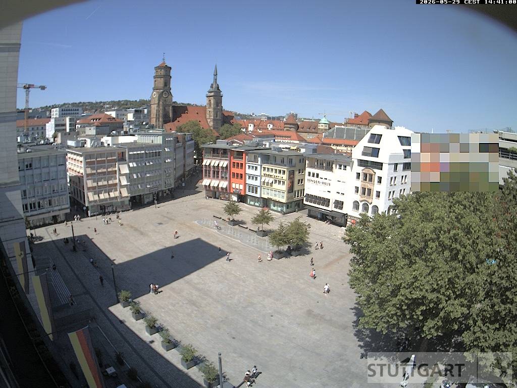 Archiv Foto Webcam Stuttgart: Marktplatz