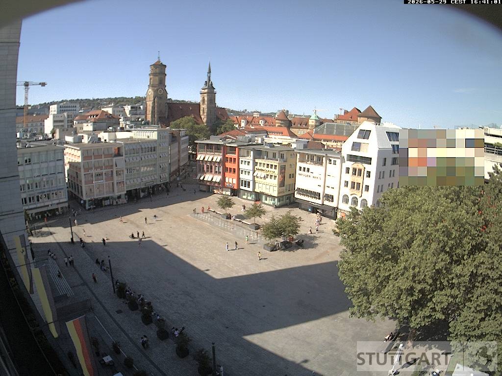Archiv Foto Webcam Stuttgart: Marktplatz