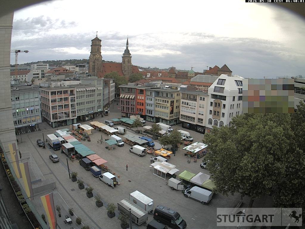 Archiv Foto Webcam Stuttgart: Marktplatz