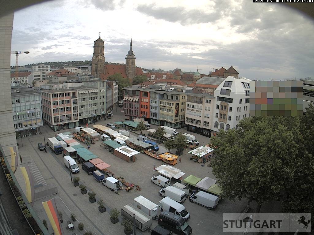Archiv Foto Webcam Stuttgart: Marktplatz