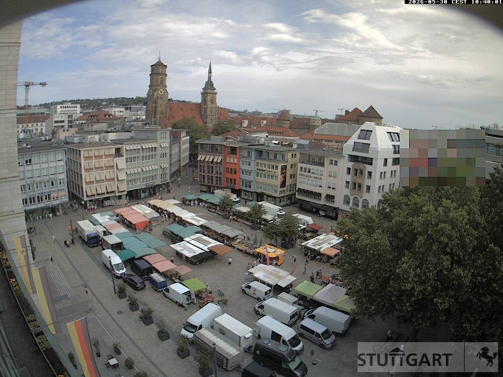 Archiv Foto Webcam Stuttgart: Marktplatz