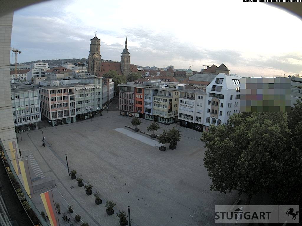 Archiv Foto Webcam Stuttgart: Marktplatz