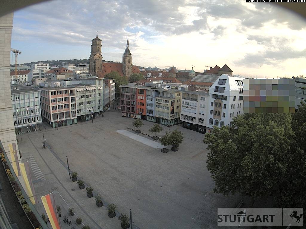 Archiv Foto Webcam Stuttgart: Marktplatz