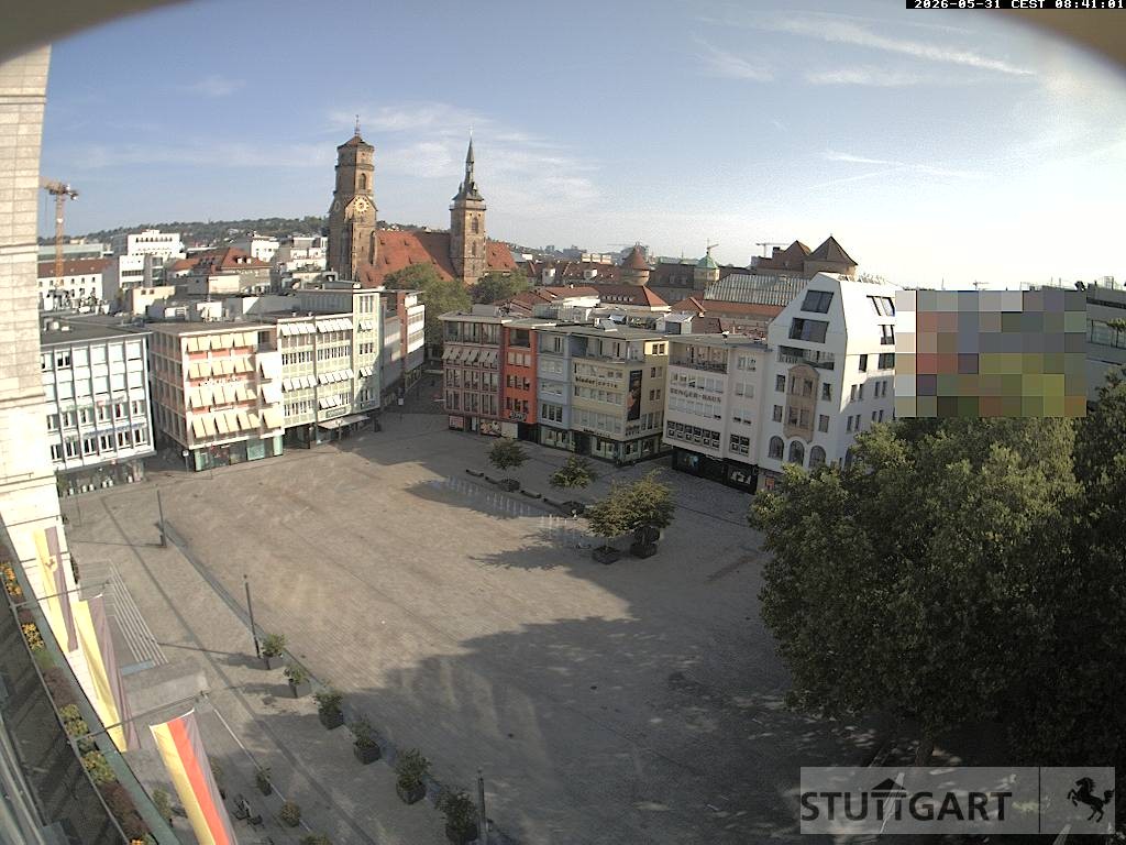 Archiv Foto Webcam Stuttgart: Marktplatz