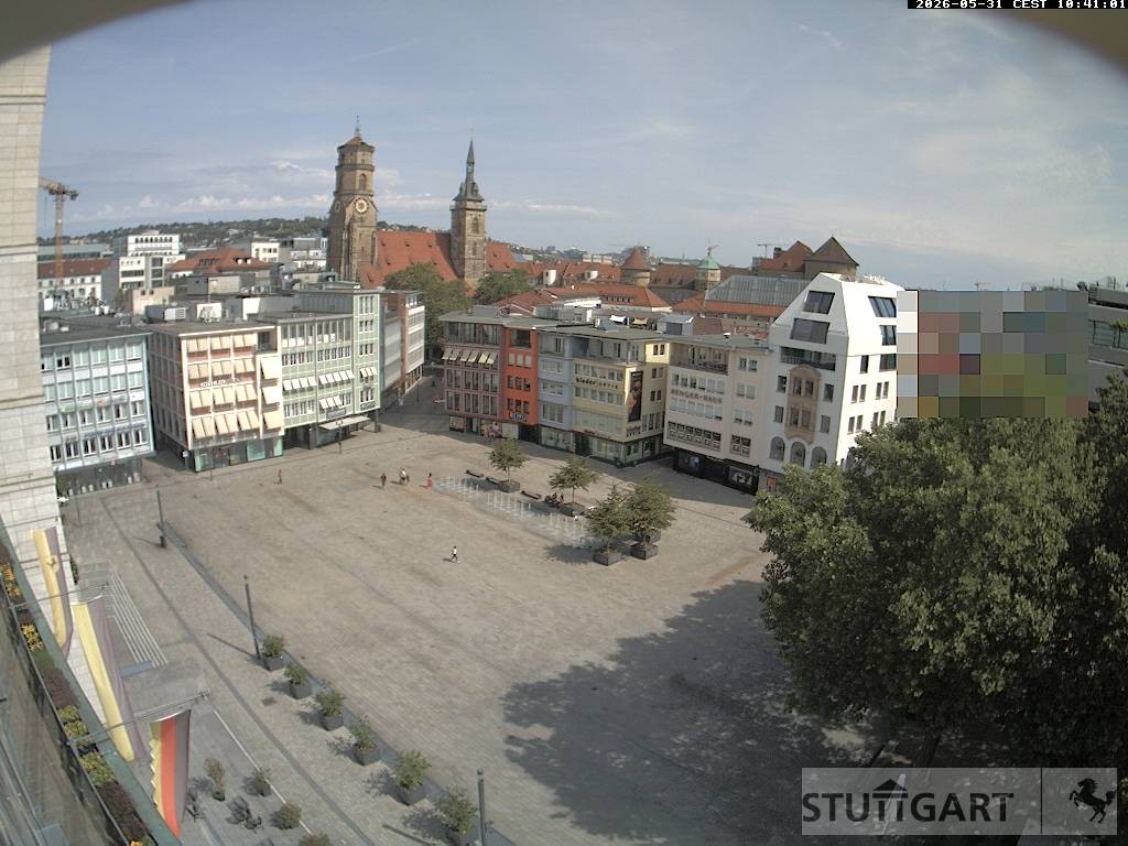 Archiv Foto Webcam Stuttgart: Marktplatz