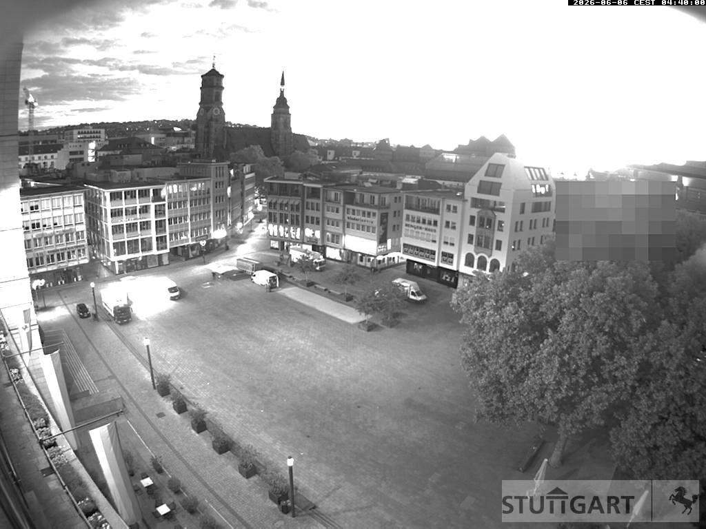 Archiv Foto Webcam Stuttgart: Marktplatz