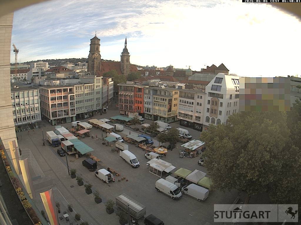 Archiv Foto Webcam Stuttgart: Marktplatz
