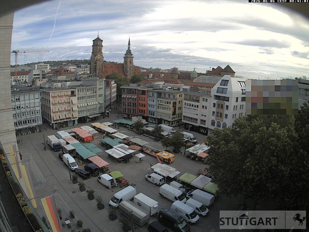 Archiv Foto Webcam Stuttgart: Marktplatz