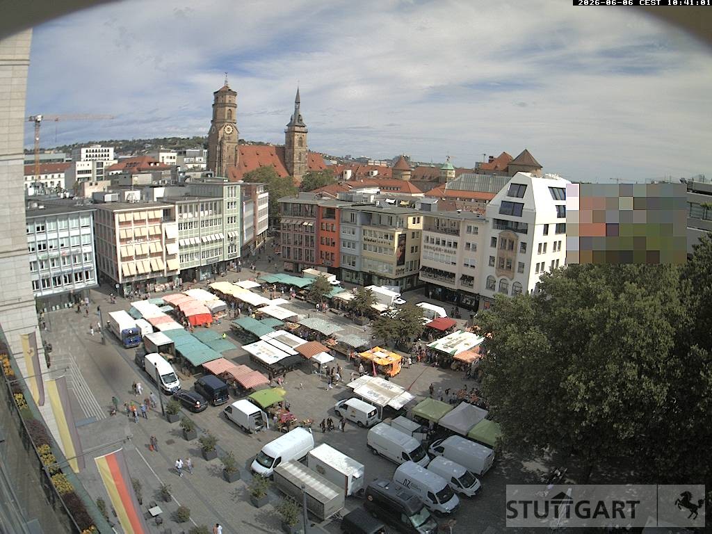 Archiv Foto Webcam Stuttgart: Marktplatz