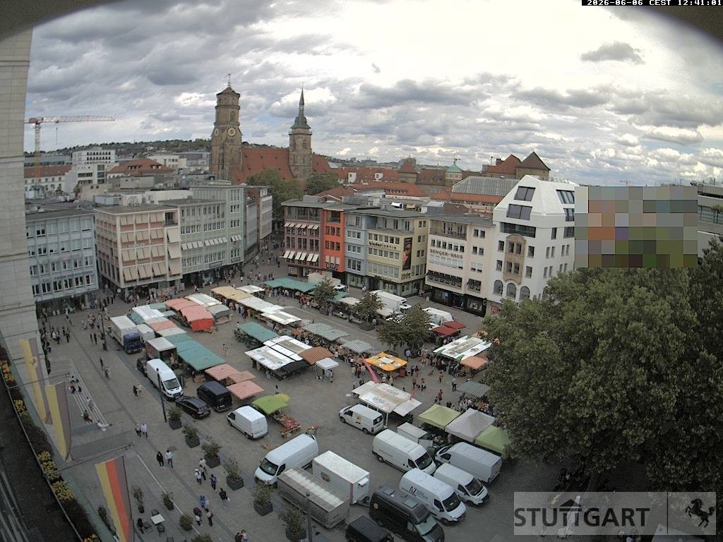 Archiv Foto Webcam Stuttgart: Marktplatz