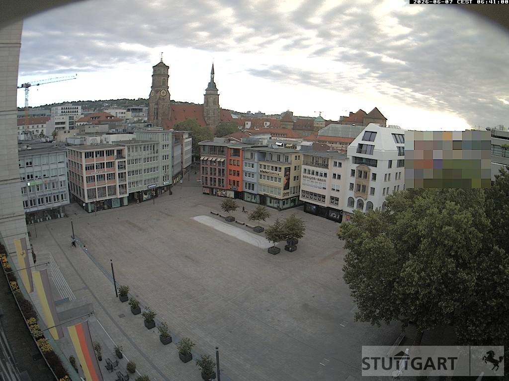 Archiv Foto Webcam Stuttgart: Marktplatz