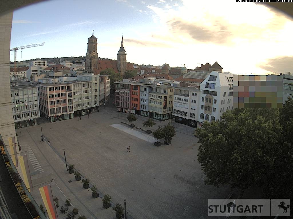 Archiv Foto Webcam Stuttgart: Marktplatz