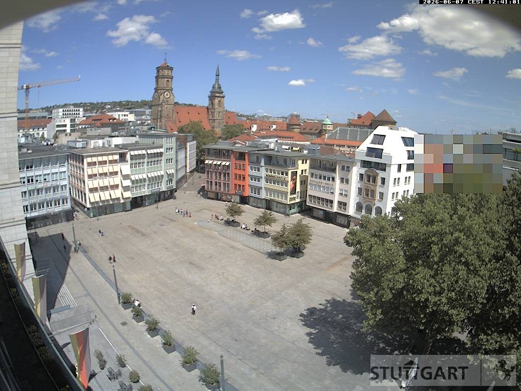 Archiv Foto Webcam Stuttgart: Marktplatz