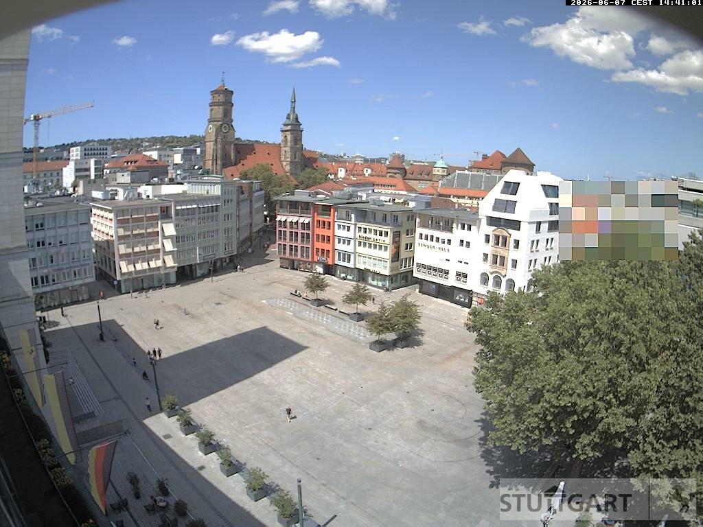 Archiv Foto Webcam Stuttgart: Marktplatz