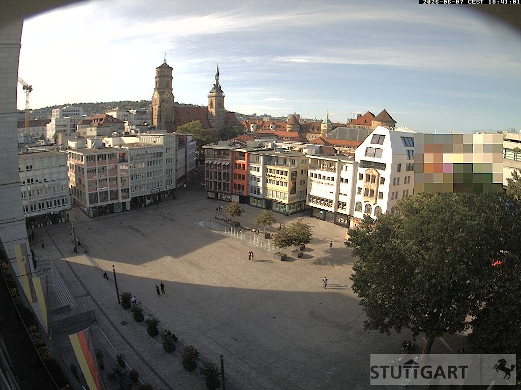 Archiv Foto Webcam Stuttgart: Marktplatz