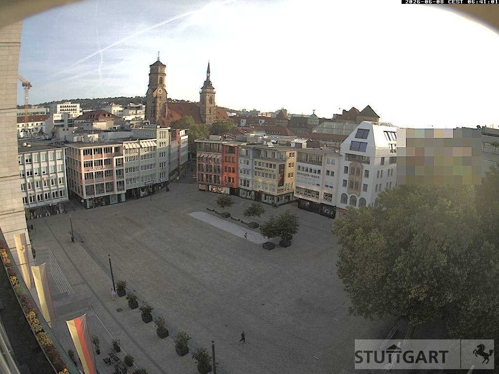 Archiv Foto Webcam Stuttgart: Marktplatz