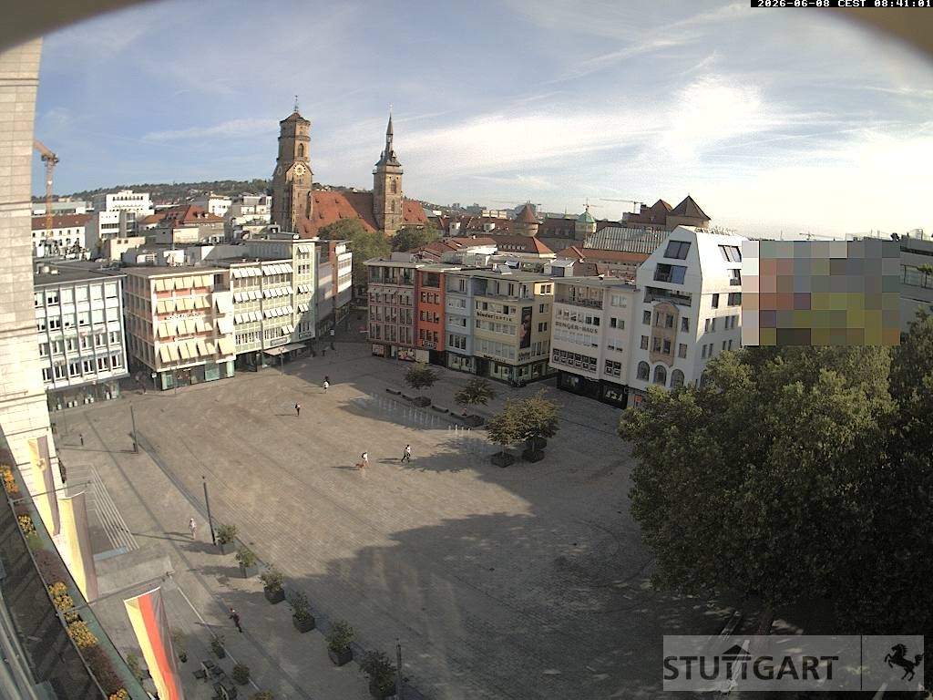 Archiv Foto Webcam Stuttgart: Marktplatz