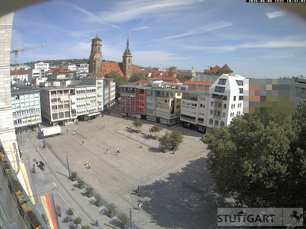 Archiv Foto Webcam Stuttgart: Marktplatz