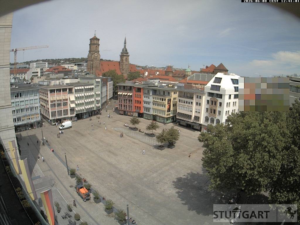 Archiv Foto Webcam Stuttgart: Marktplatz