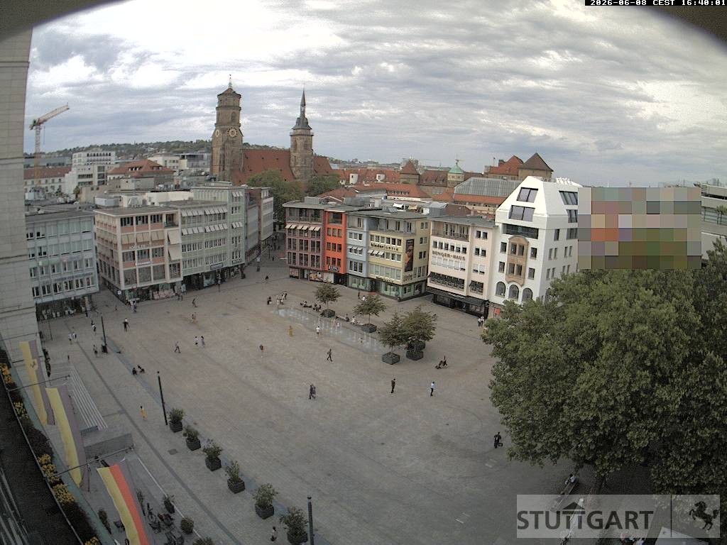 Archiv Foto Webcam Stuttgart: Marktplatz