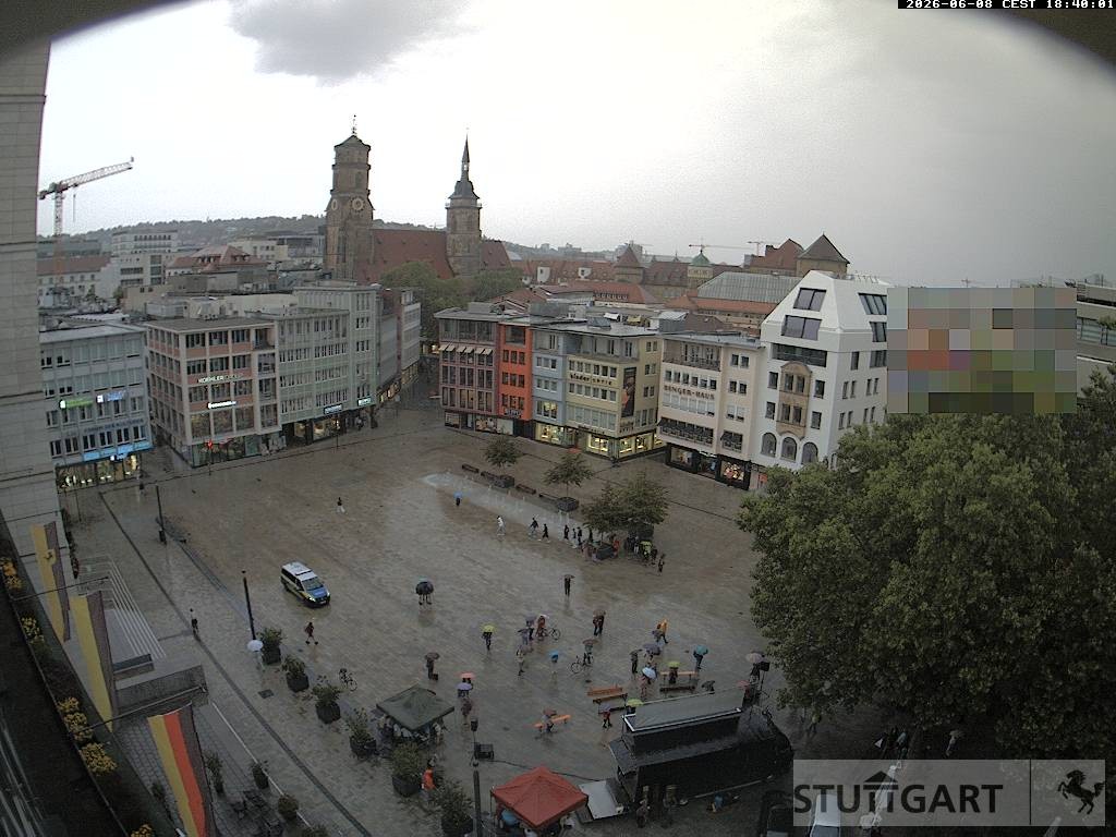 Archiv Foto Webcam Stuttgart: Marktplatz