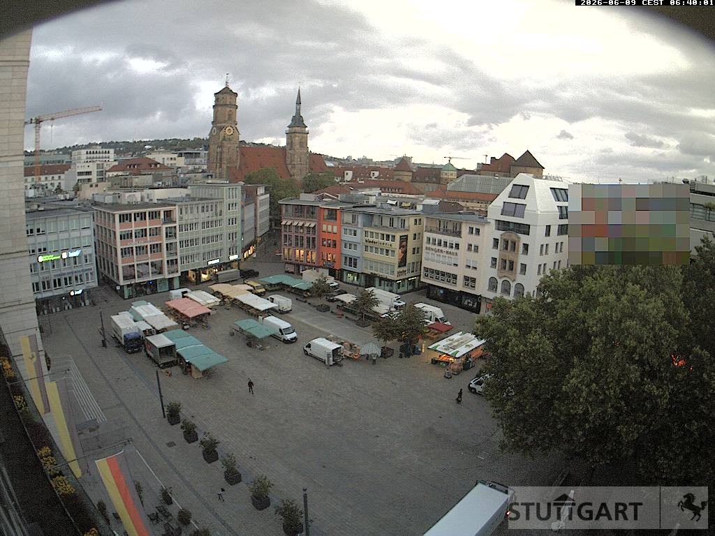 Archiv Foto Webcam Stuttgart: Marktplatz