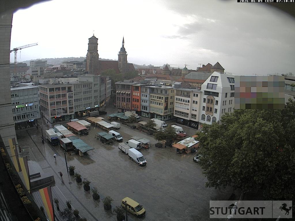 Archiv Foto Webcam Stuttgart: Marktplatz