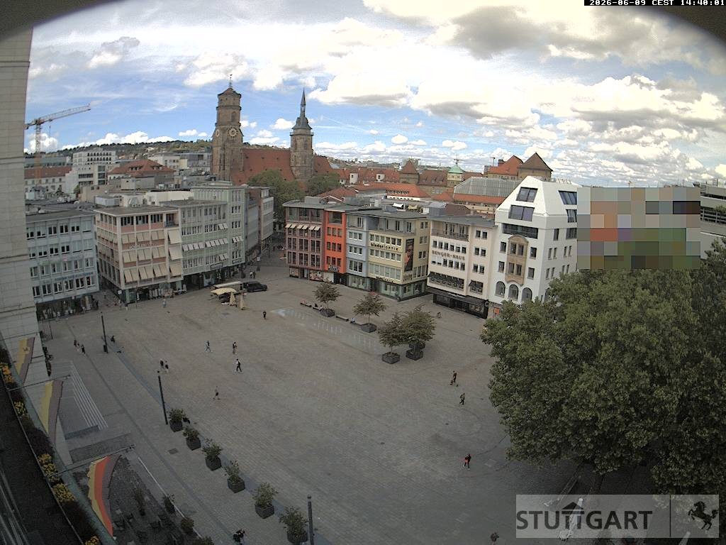 Archiv Foto Webcam Stuttgart: Marktplatz
