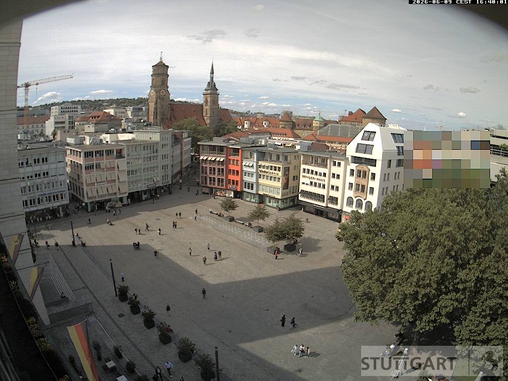 Archiv Foto Webcam Stuttgart: Marktplatz